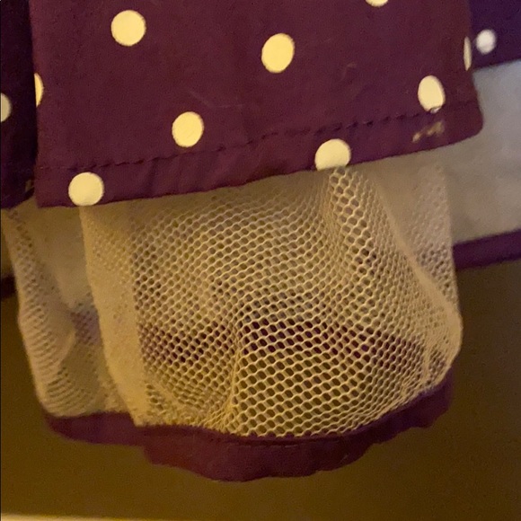 50s-60s Rockabilly Pin-up Swing Purple Polka Dress - Picture 7 of 8